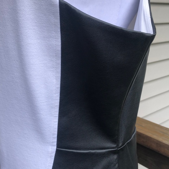 Express Faux Leather Ponte Knit Mini - Picture 9 of 17